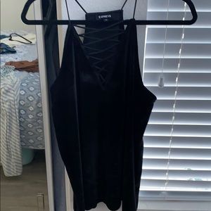 Express velvet tank top